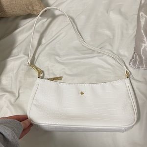 PETA and Jain Piper White Croc Bag